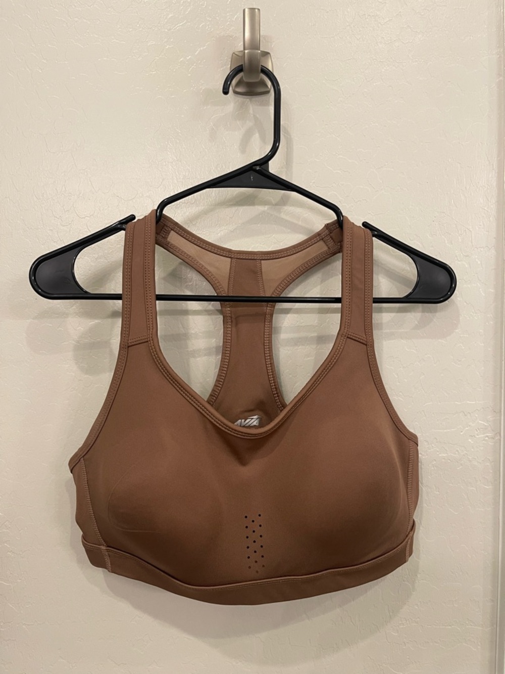 Avia Brown High-Support Racerback Sports Bra